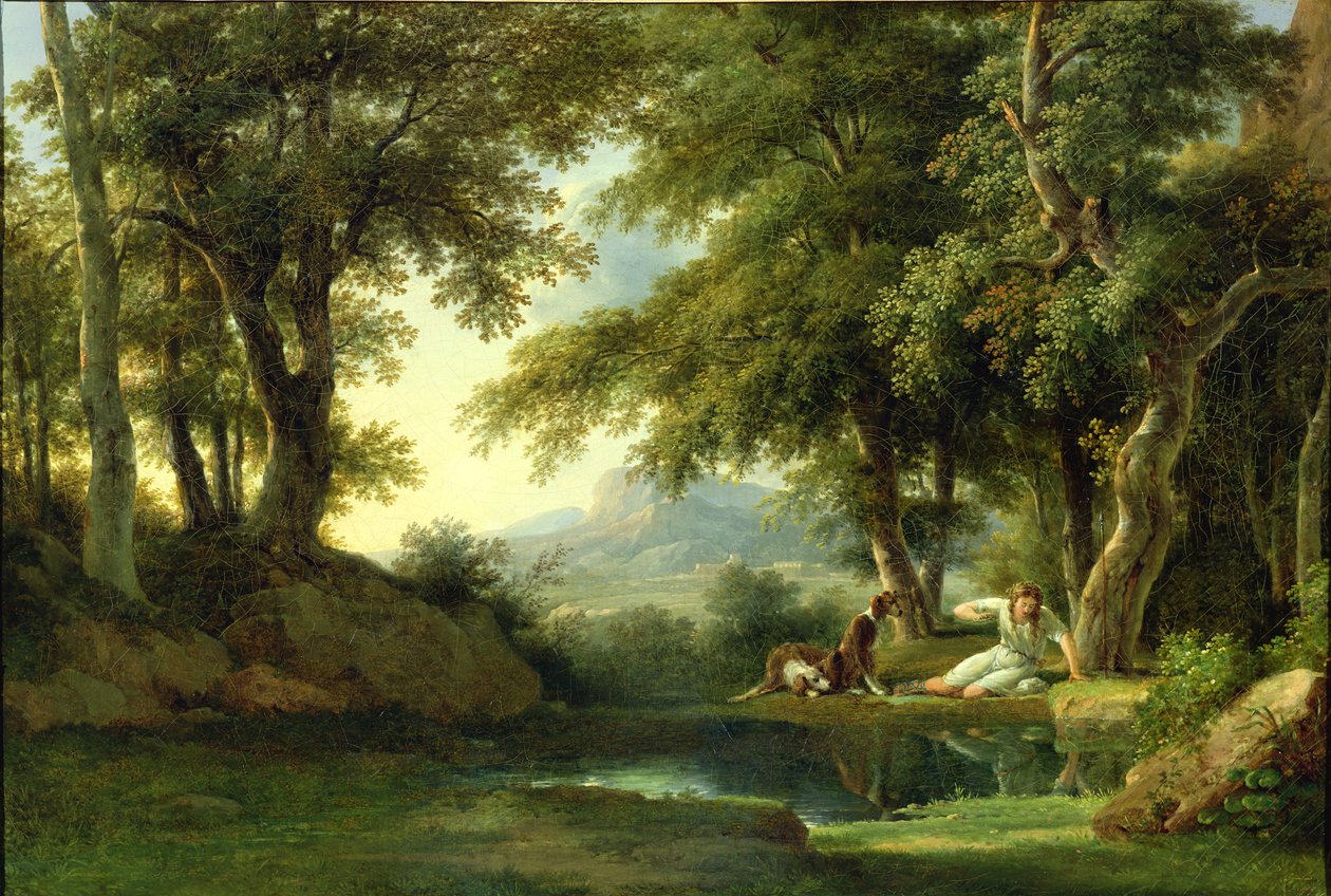 Narcis obdivující jeho odraz od Pierre Henri de Valenciennes