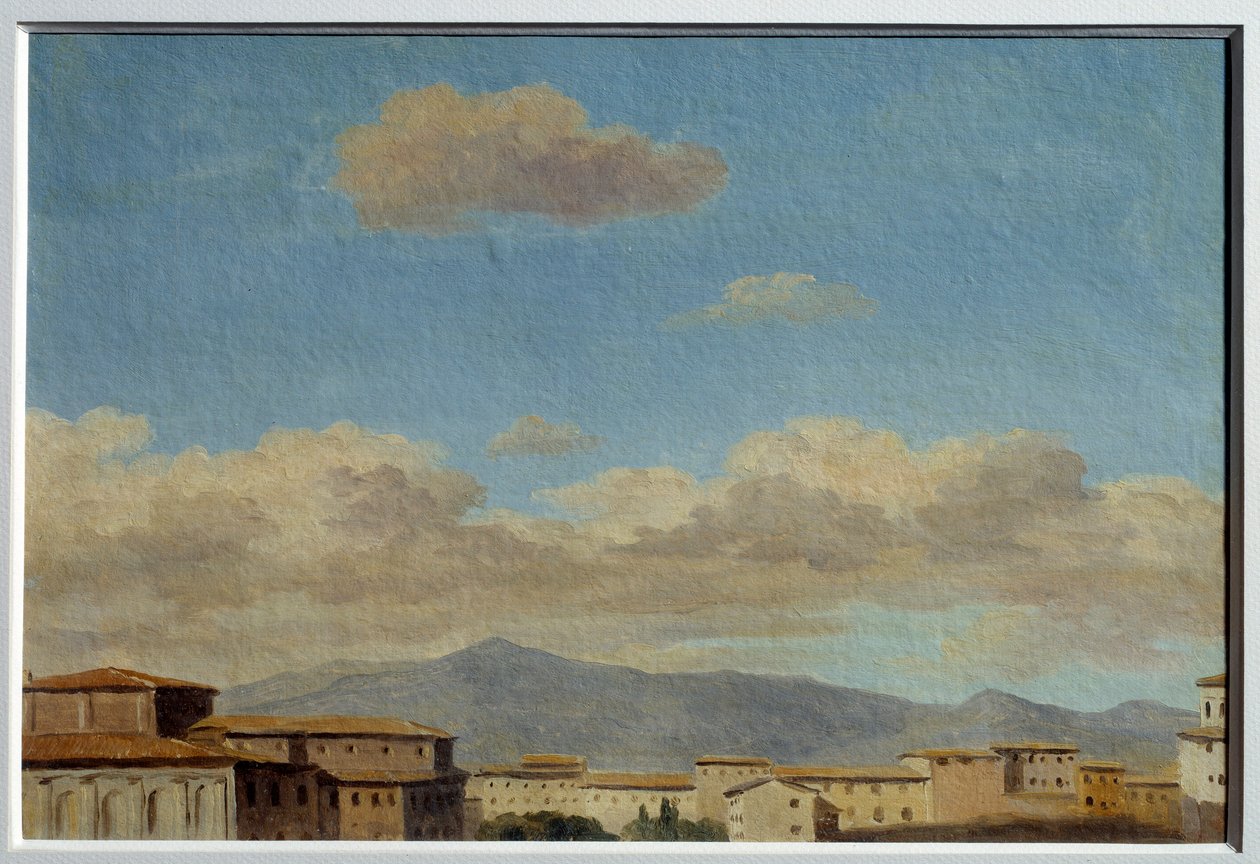 Studium oblohy v Quirinal (Řím). Obraz Pierra Henriho De Valenciennese (1750-1819) od Pierre Henri de Valenciennes