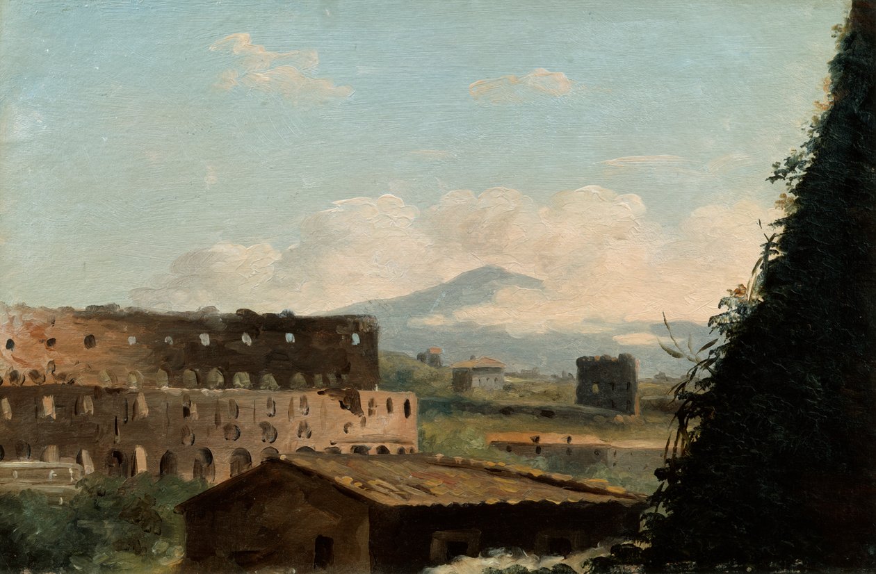 Pohled na Koloseum, Řím, konec 18. začátek 19. století od Pierre Henri de Valenciennes