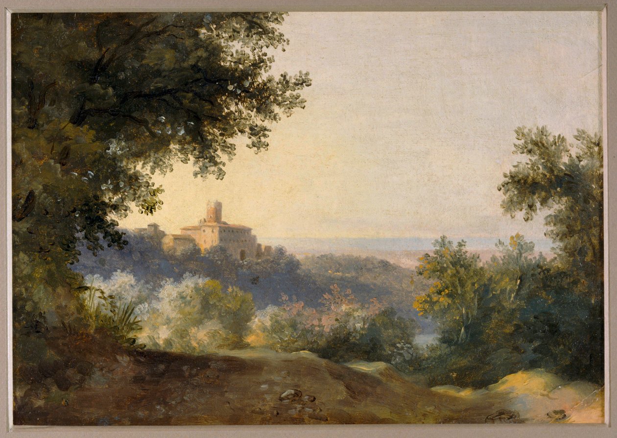 Pohled na Nemi - pohled na Nemi ... od Pierre Henri de Valenciennes