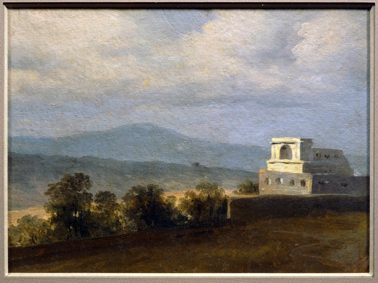 i€ la villa Borghèse: pavilon - Pavillon v areálu vily Borghèse ... od Pierre Henri de Valenciennes