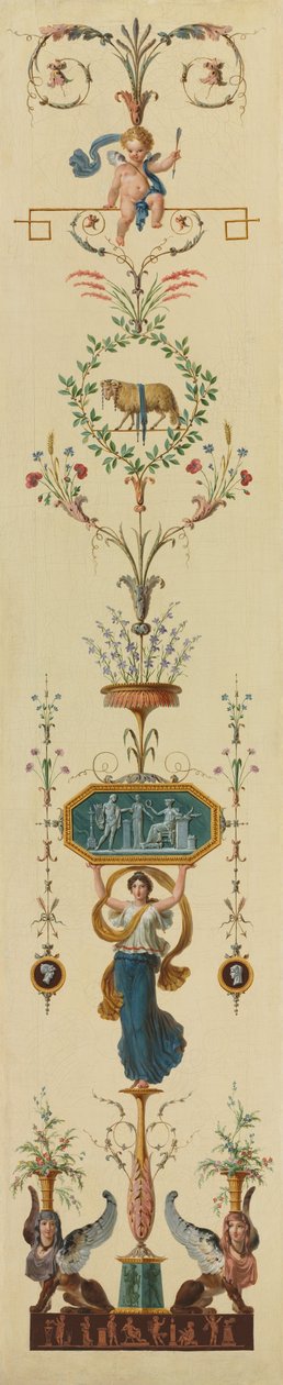 Dekorativní panel od Pierre II Rousseau