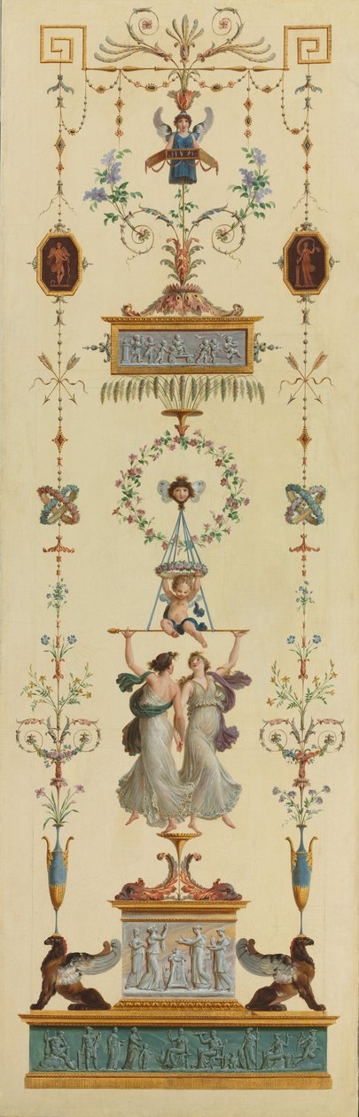Dekorativní panel od Pierre II Rousseau