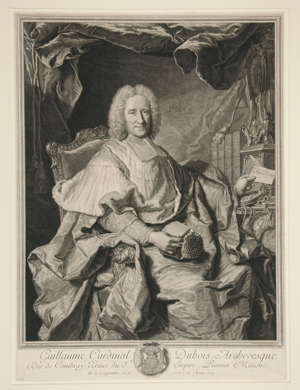 Guillaume kardinál Dubois od Pierre Imbert Drevet
