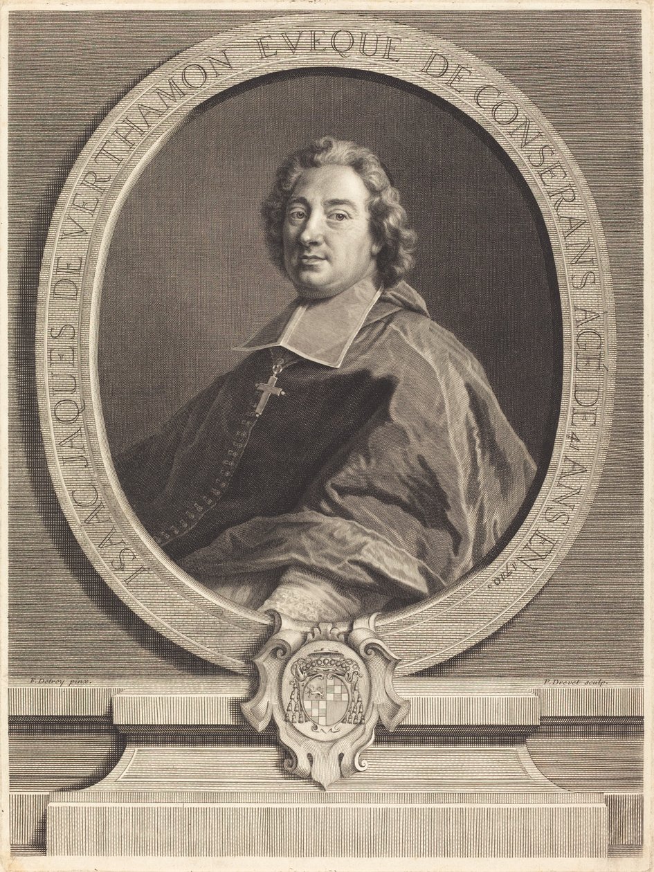 Isaac-Jacques de Verthamon od Pierre Imbert Drevet after François de Troy