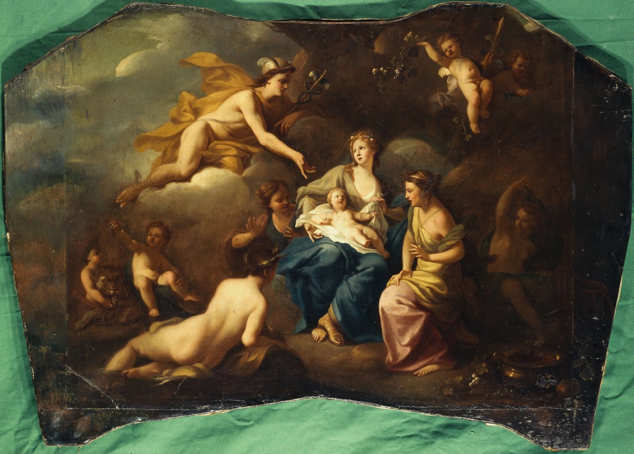 Zrození Bakcha, asi 1720 (olej na plátně) od Pierre Jacques Cazes