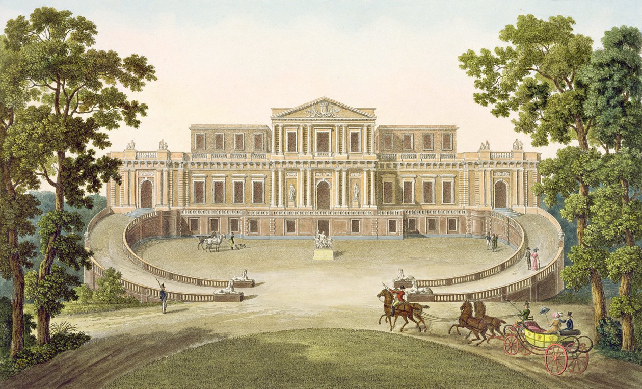 Pavilon of Haarlem, z „Výběr z nejvýznačnějších památek, budov a domů Nizozemského království“ od Pierra Jacquese Goetghebuera, vydáno 1827 (akvatinta) od Pierre Jacques Goetghebuer