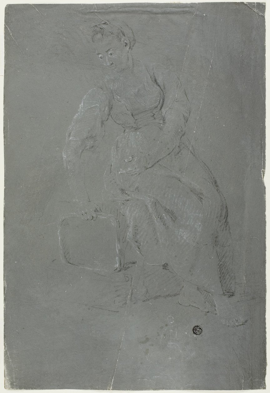 Sedící žena od Pierre Jacques Volaire