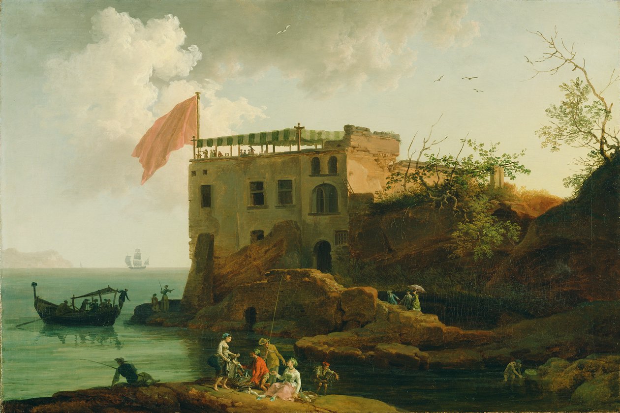 Pohled na Gaiolu, kolem 1770-90 od Pierre Jacques Volaire