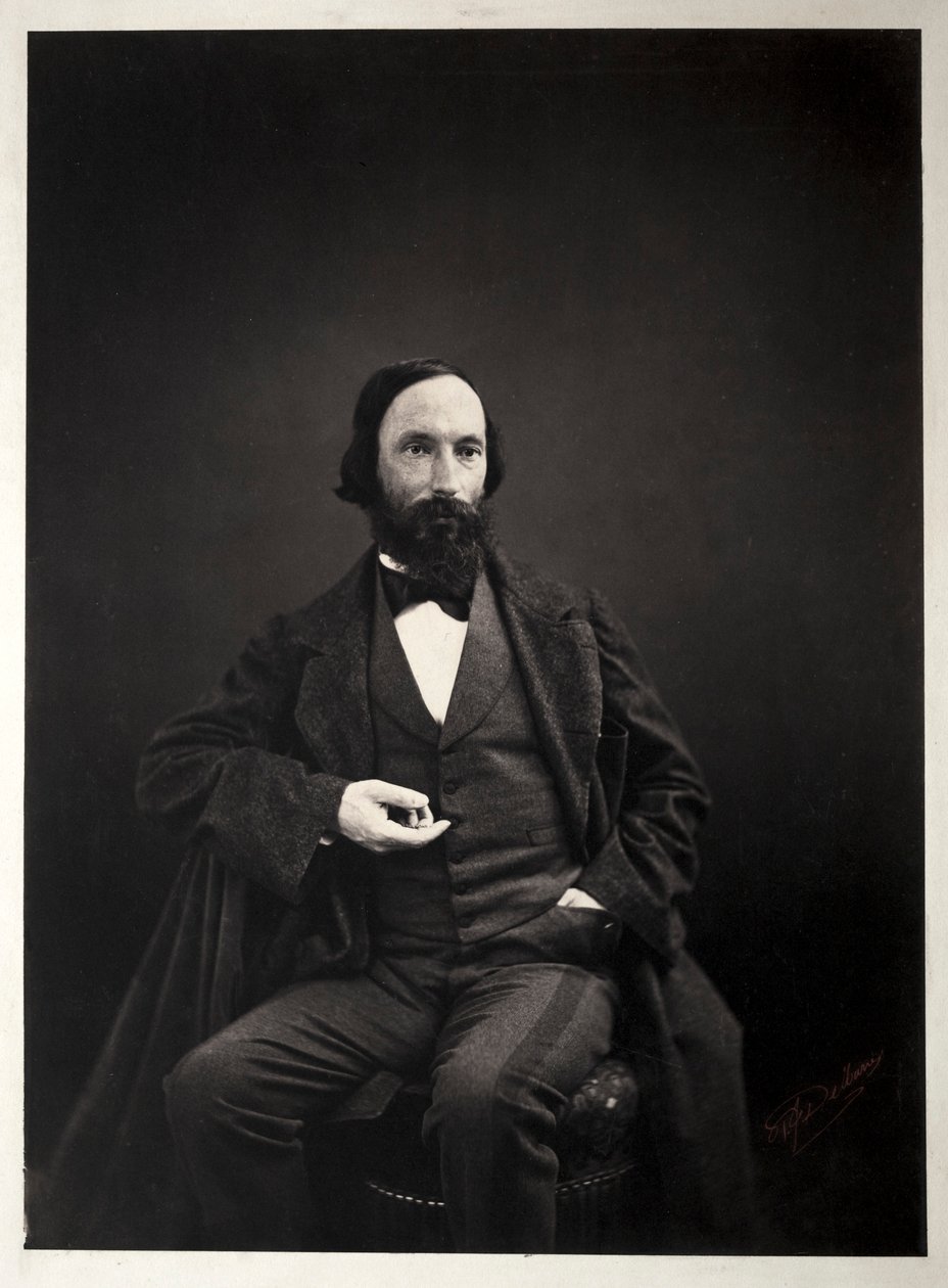 Auguste Vacquerie, c. 1860. od Pierre Jean Delbarre