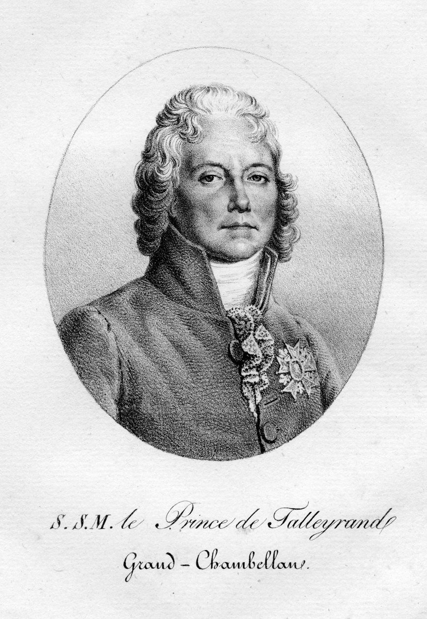 Charles Maurice de Talleyrand-Perigord, francouzský diplomat, 19. století. od Pierre Langlumé