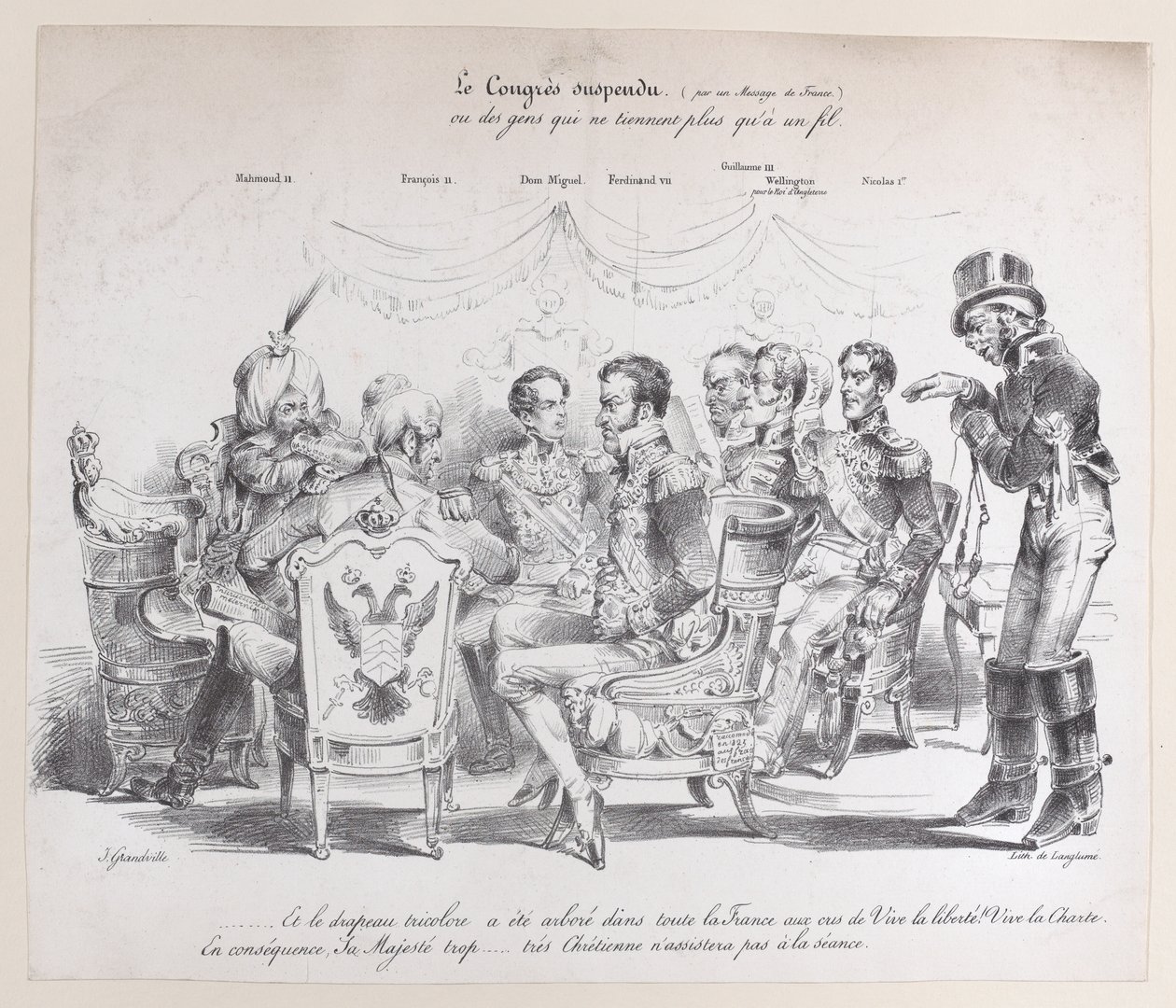 Přerušený kongres, ca. 1829. od Pierre Langlumé