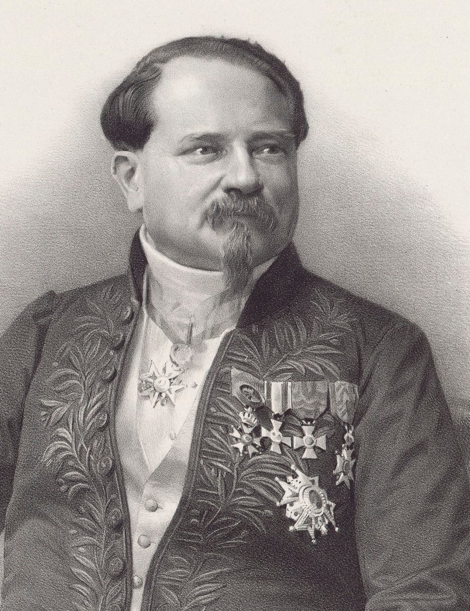 Portrét skladatele Jean-Georges Kastner 1810-1867, 1866. od Pierre Lanith Petit
