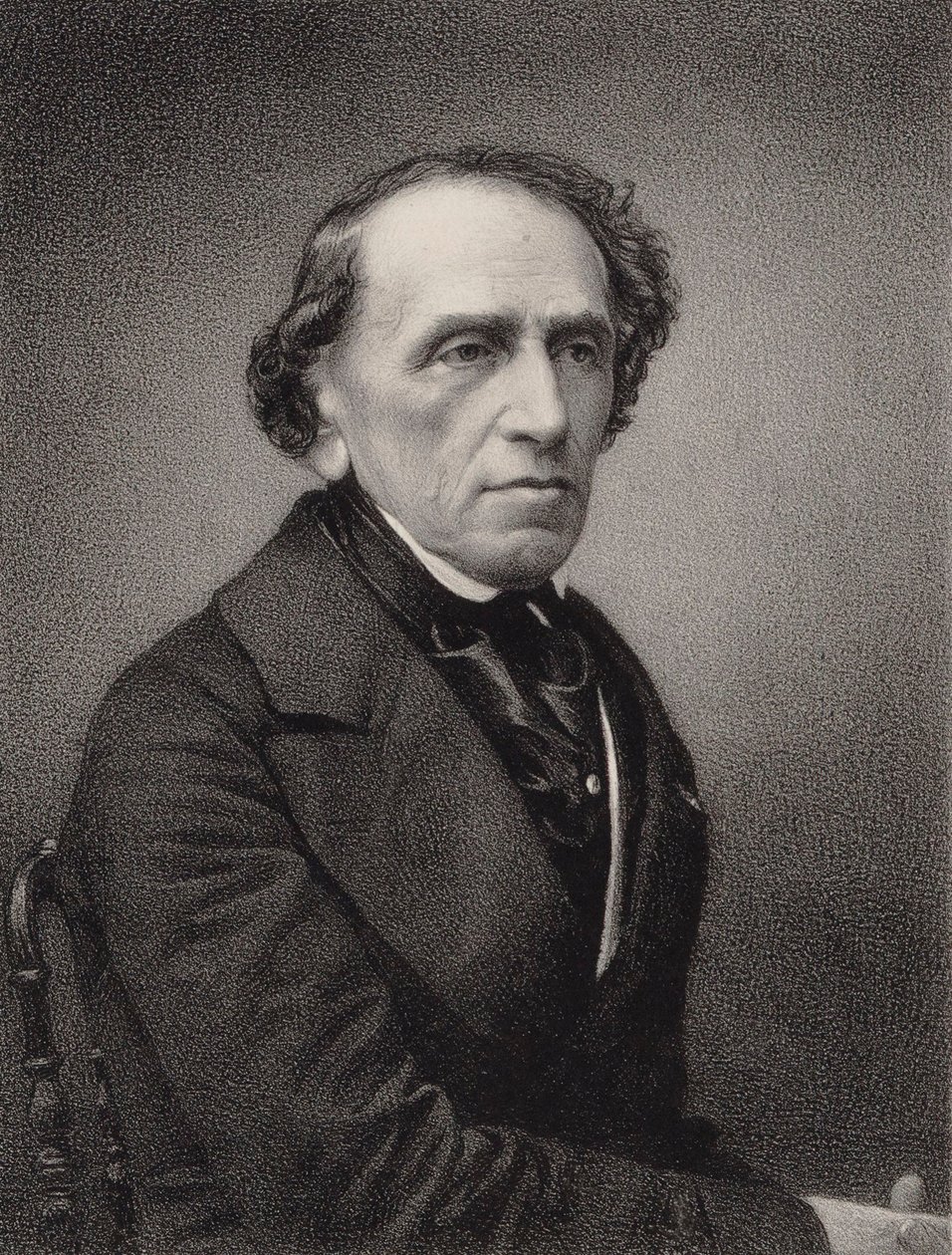 Portrét skladatele Giacoma Meyerbeera 1791-1864, 1865. od Pierre Lanith Petit
