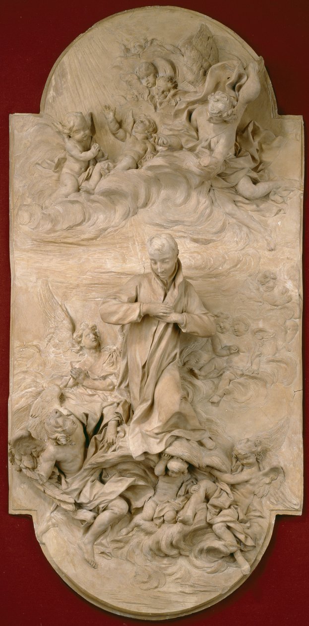 S. Luigi Gonzaga in Glory, kolem roku 1696 (terakota) od Pierre Legros