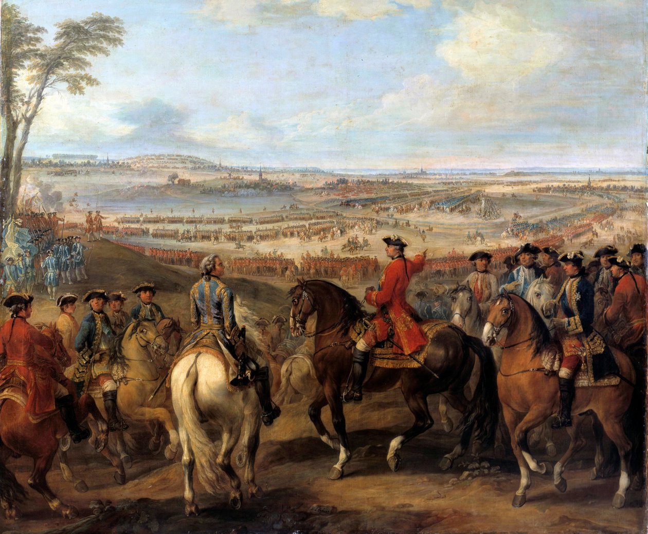 Válka o dědictví Rakouska (1740–1748): „“ bitva u Lawfeldu, 2. července od Pierre Lenfant