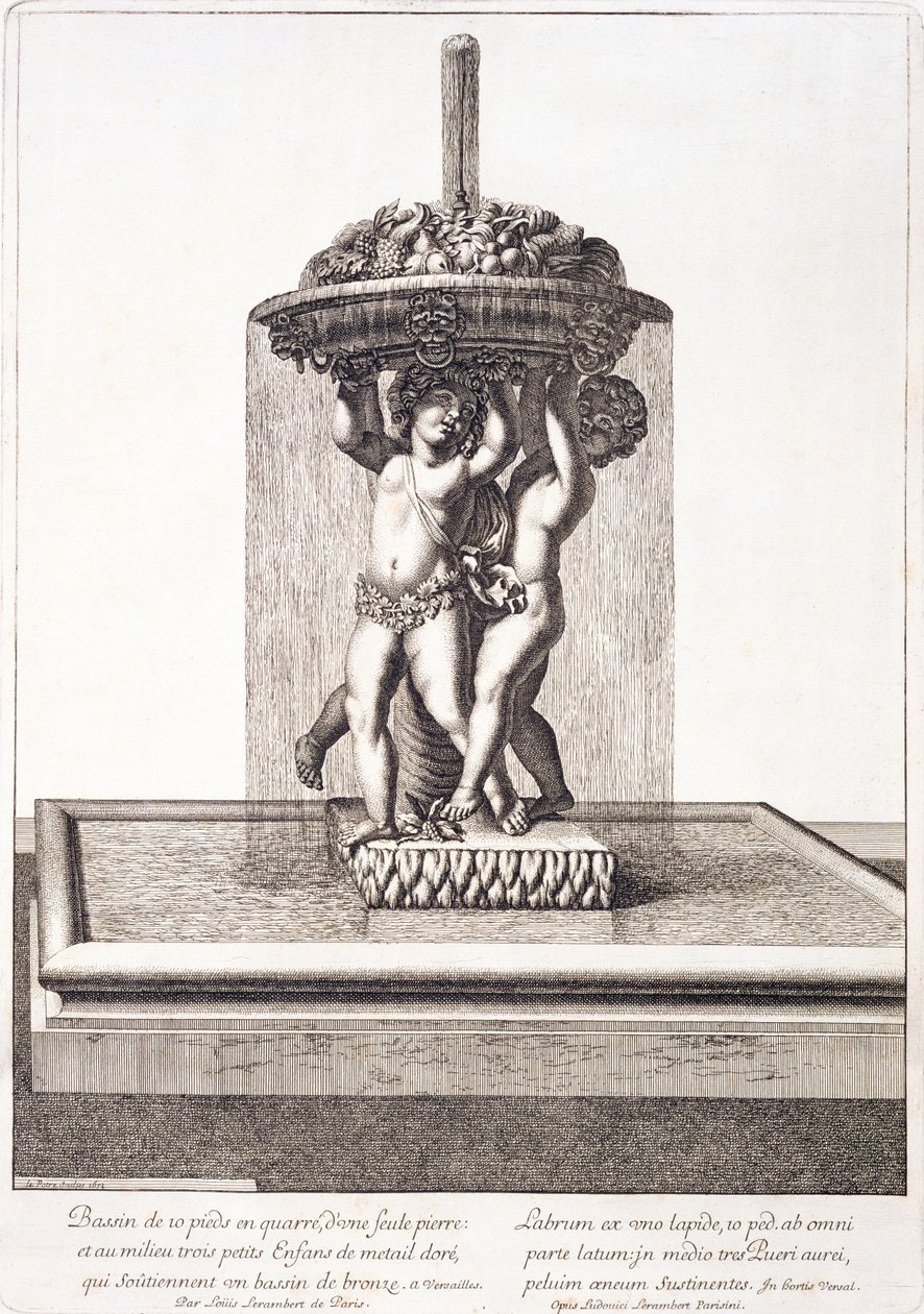Fontána od Louise Leramberta ve Versailles, 1673 od Pierre Lepautre