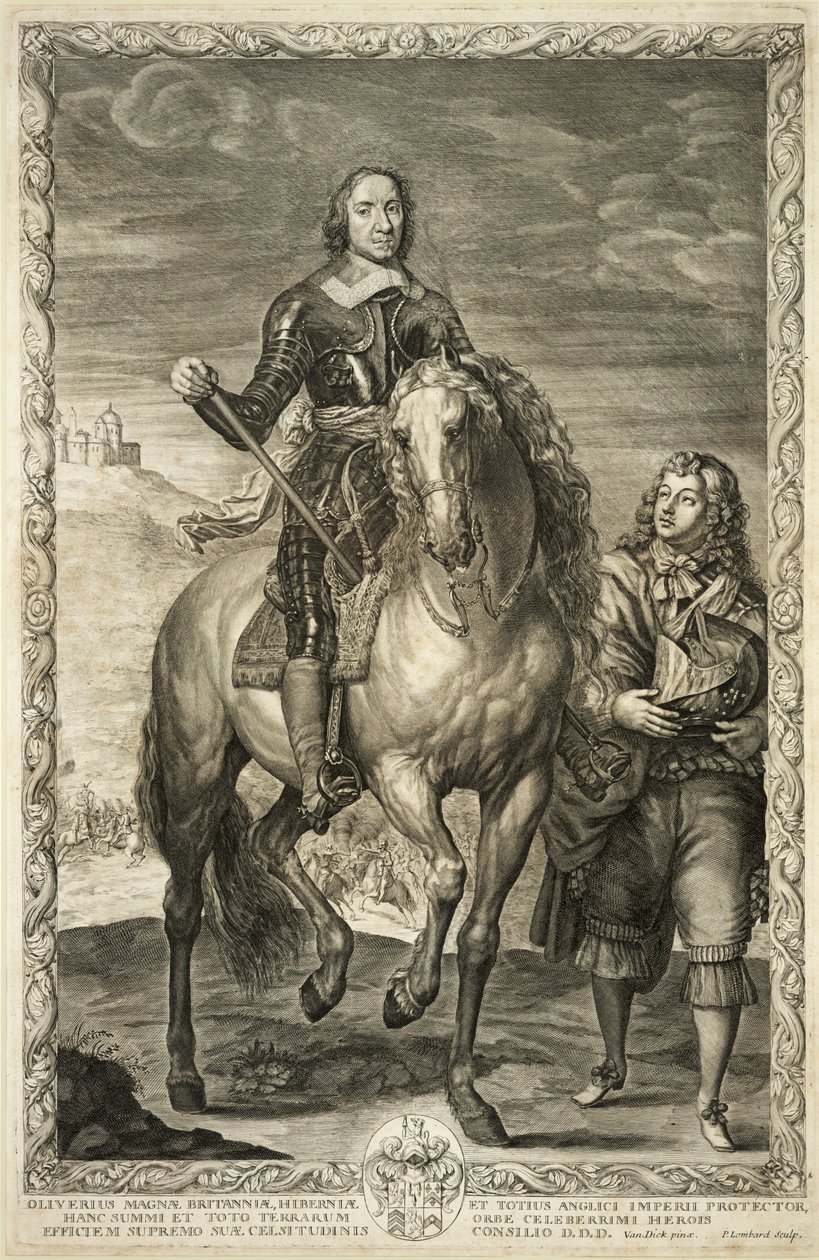 Jezdecký portrét Olivera Cromwella od Pierre Lombard or Lombart