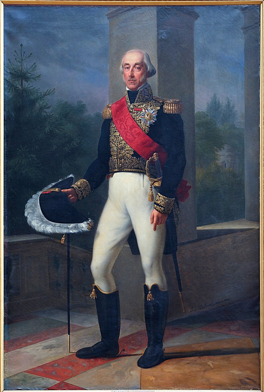 Francouzsky: Portrait en pied duc de Bourbon, en tenue de lieutenant général od Pierre Louis Delaval