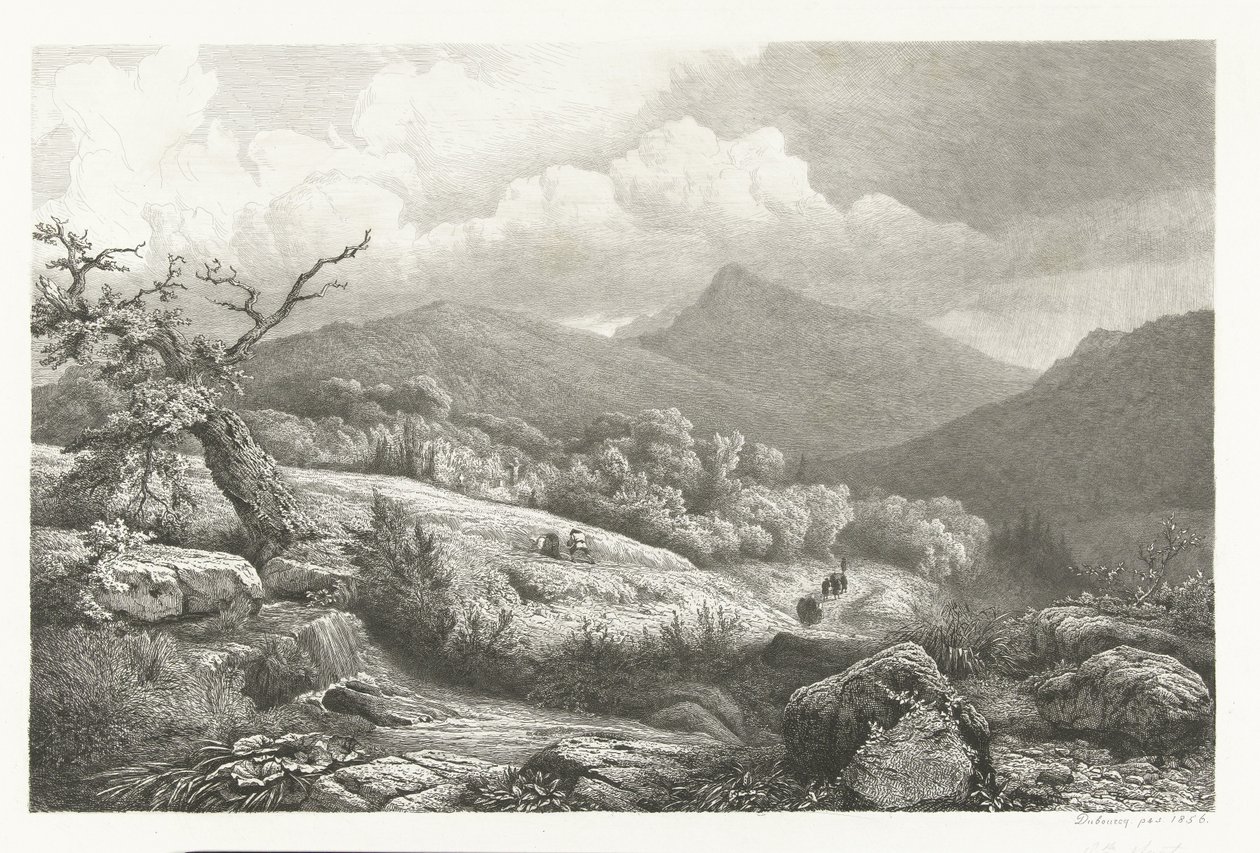 Hřbitov v Baden-Badenu od Pierre Louis Dubourcq
