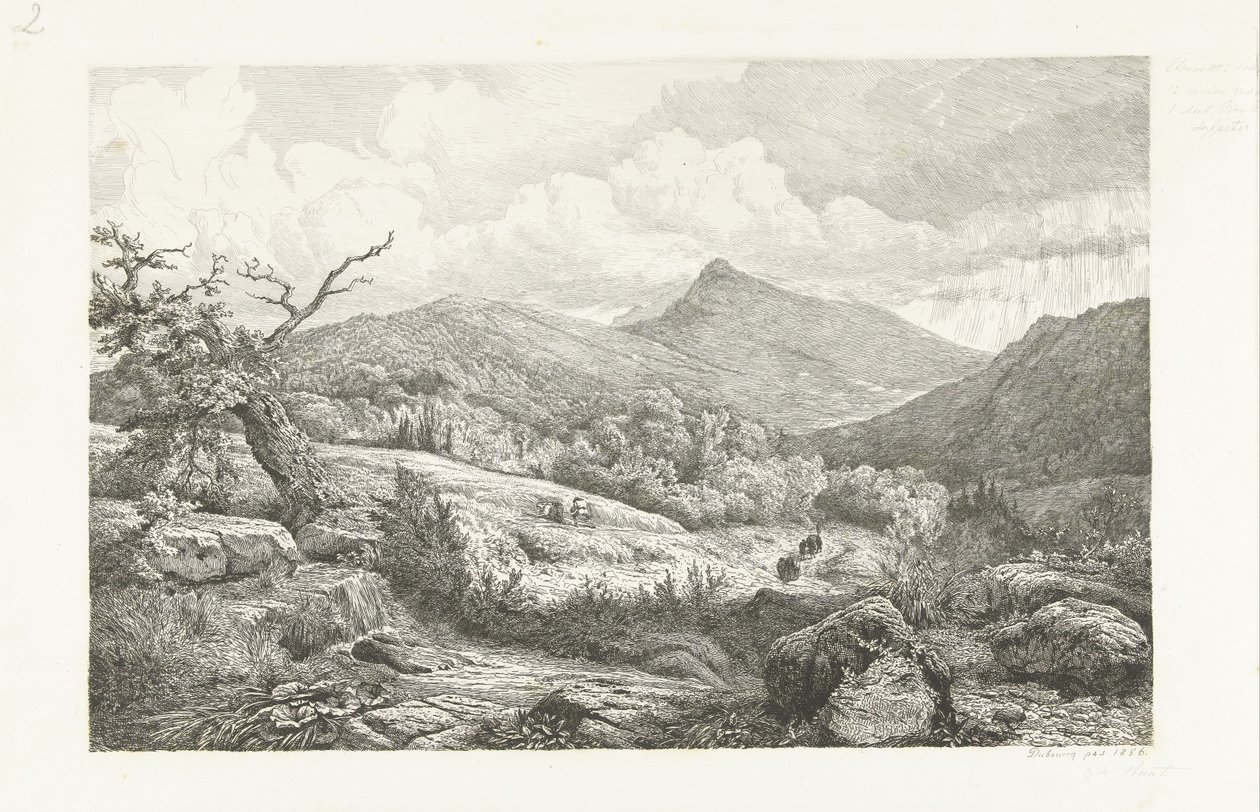 Hřbitov v Baden-Badenu od Pierre Louis Dubourcq