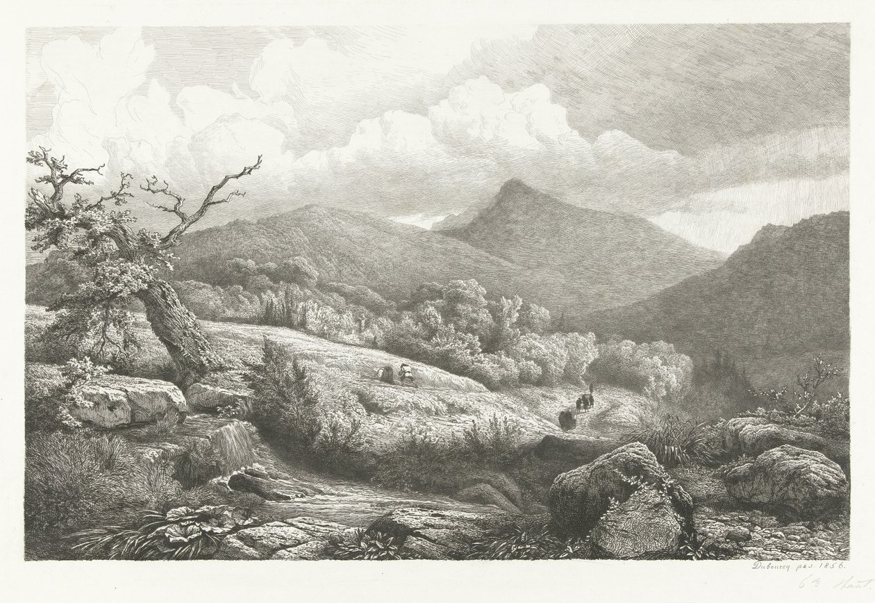 Hřbitov v Baden-Badenu od Pierre Louis Dubourcq