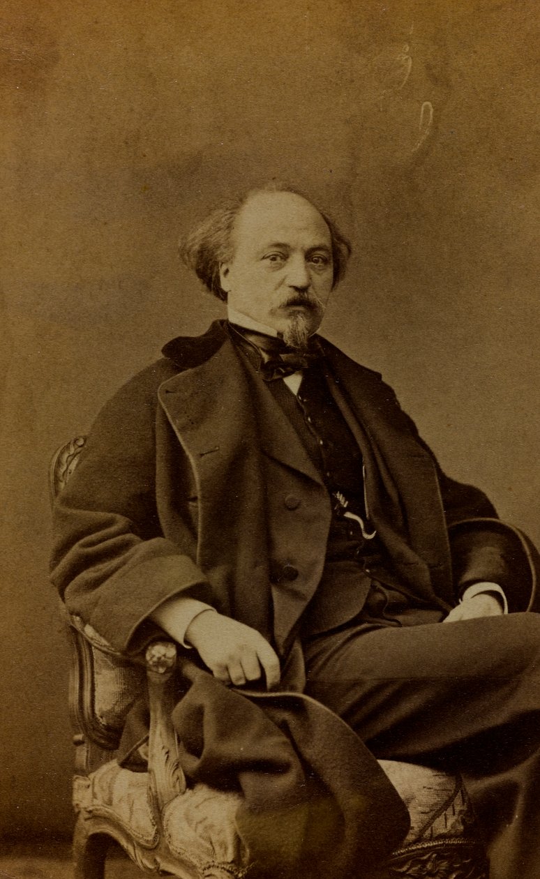 Portrét Jean Pierre Alexandre Antigna, francouzský malíř; vizitka od Pierre Louis Pierson