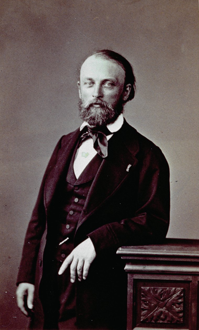 Portrét francouzského malíře Augusta Bonheura v elegantních šatech z období romantismu od Pierre Louis Pierson
