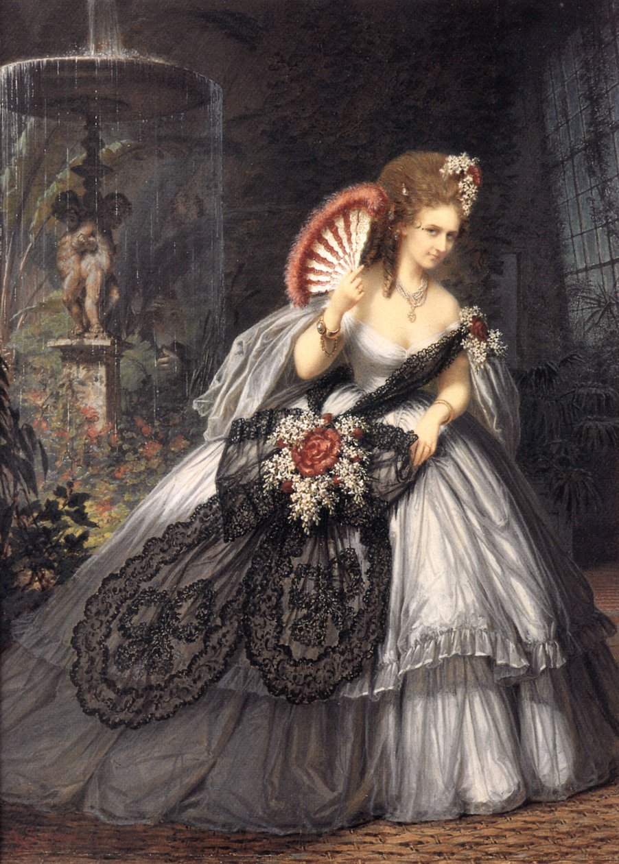 Italská Virginia Oldoini, hraběnka z Castiglione, zvaná Ritrosetta, foto Pierre-Louis Pierson s kvašem od Aquilina Schada, 1864 od Pierre Louis after Pierson