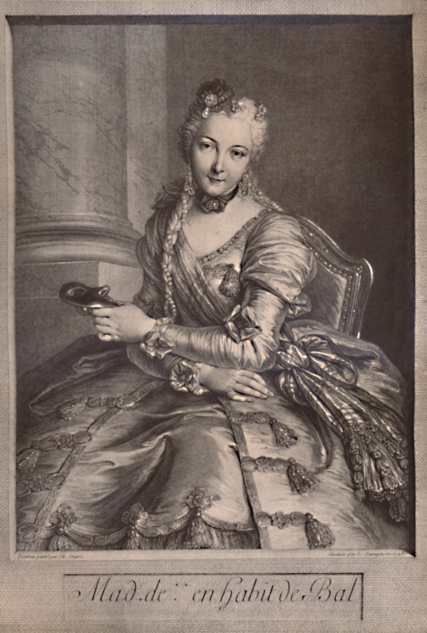 Madame de Pompadour, milenka francouzského krále Ludvíka XV., 18. století 1894 od Pierre Louis de Surugue