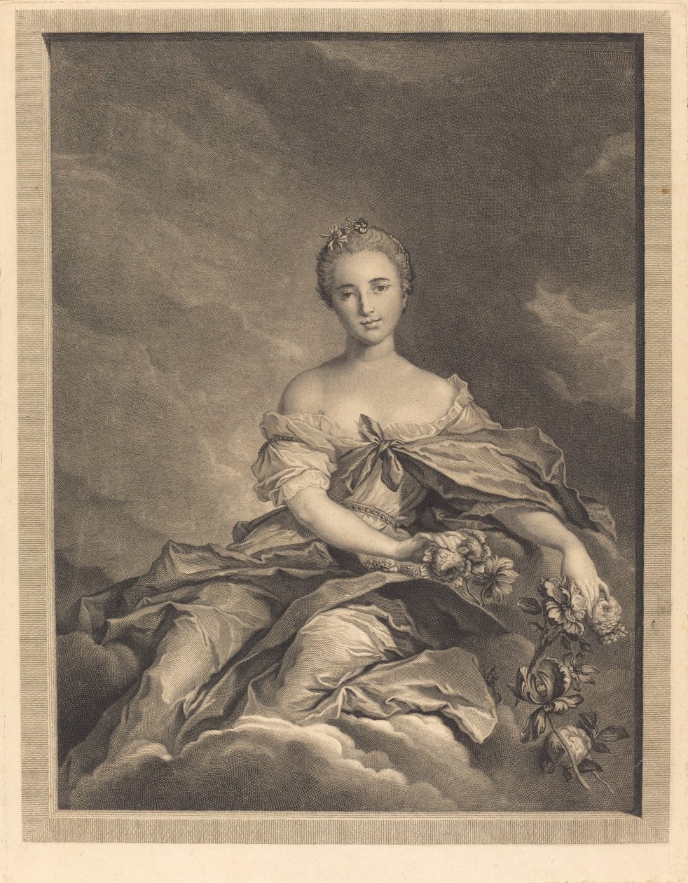 Flore a syn páka od Pierre Maleuvre after Jean Marc Nattier