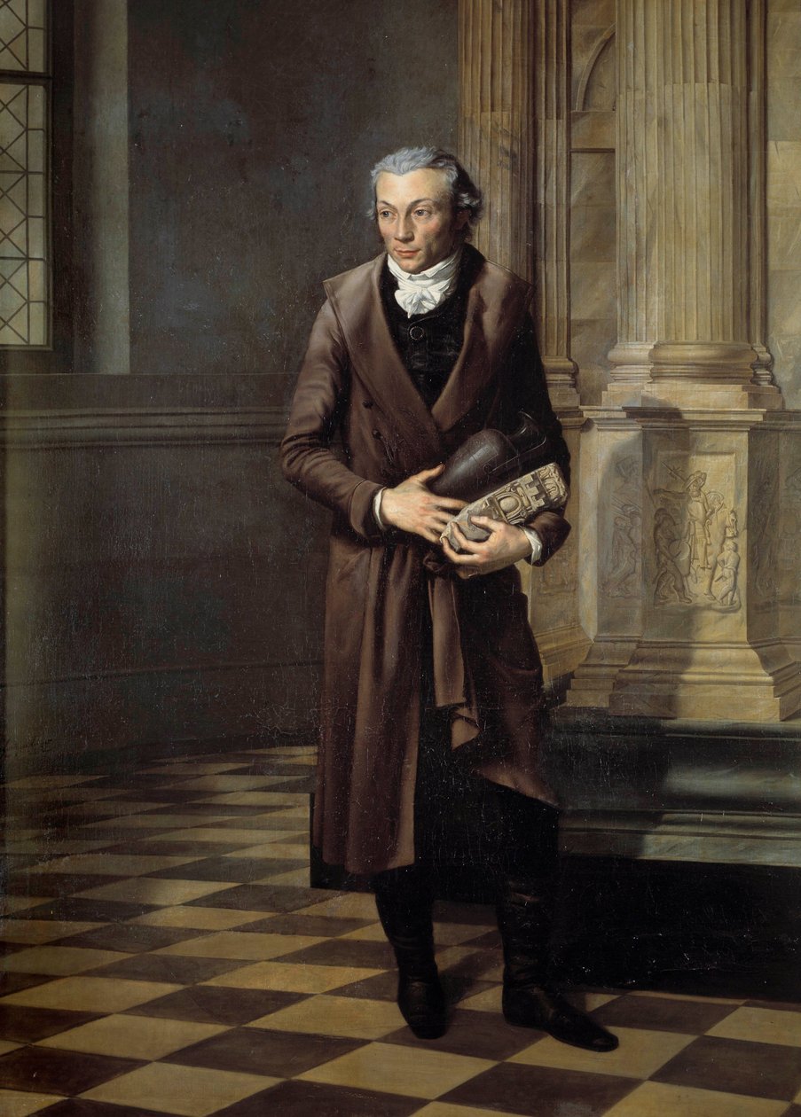 Portrét Alexandra Lenoira (1761-1839) kurátora musee des monuments français Obraz Pierre M. Delafontaine (1774-1860) 1802 Sun. 2,20 x 1,61 m - Portrét Alexandra Lenoira (1761-1839), kurátora muzea francouzských památek. Malování od Pierre Maximilien Delafontaine
