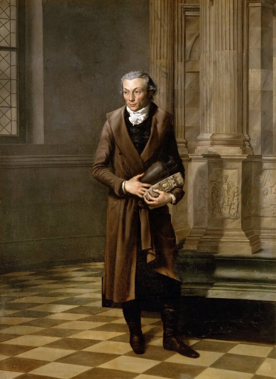 Portrét archeologa Alexandra Lenoira 1761-1839 od Pierre Maximilien Delafontaine