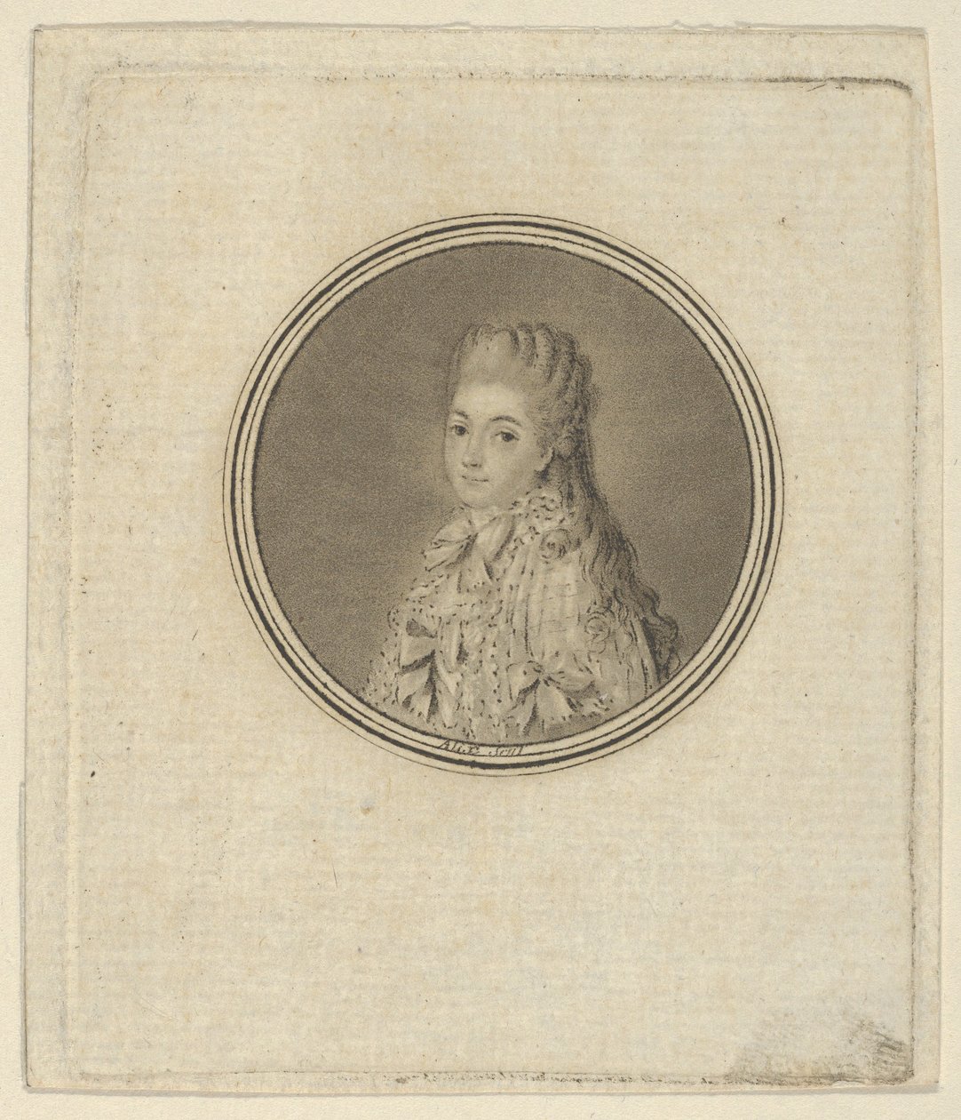 Anne de Chaumont-Guitry, hraběnka z Amblimont, 1780-1817. od Pierre Michel Alix