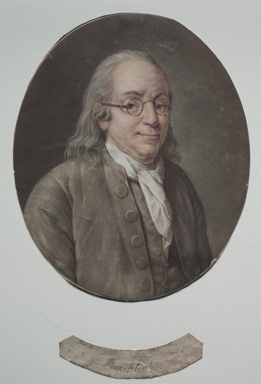 Benjamin Franklin od Pierre Michel Alix