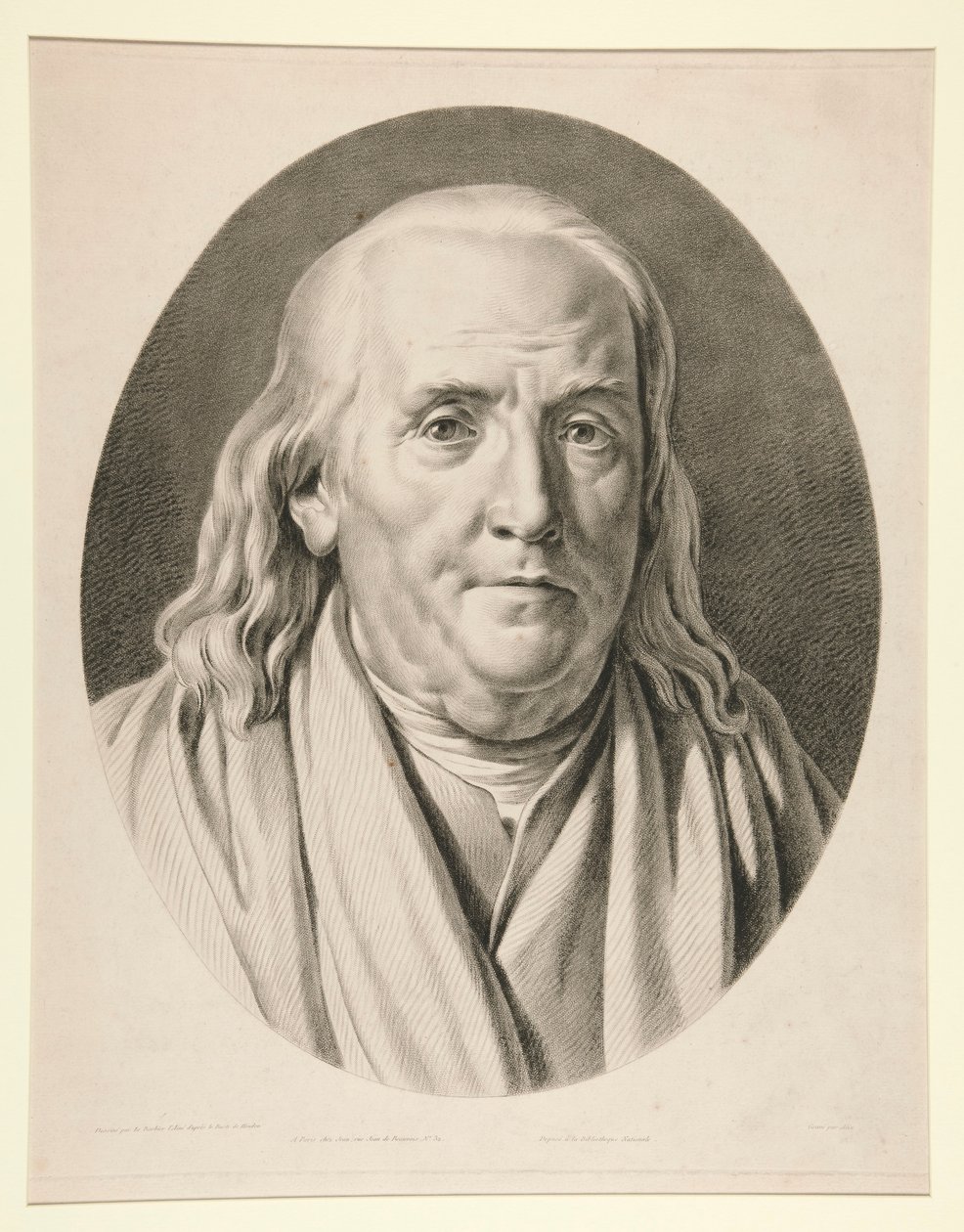 Benjamin Franklin, podle sochy Jean-Antoine Houdona od Pierre Michel Alix