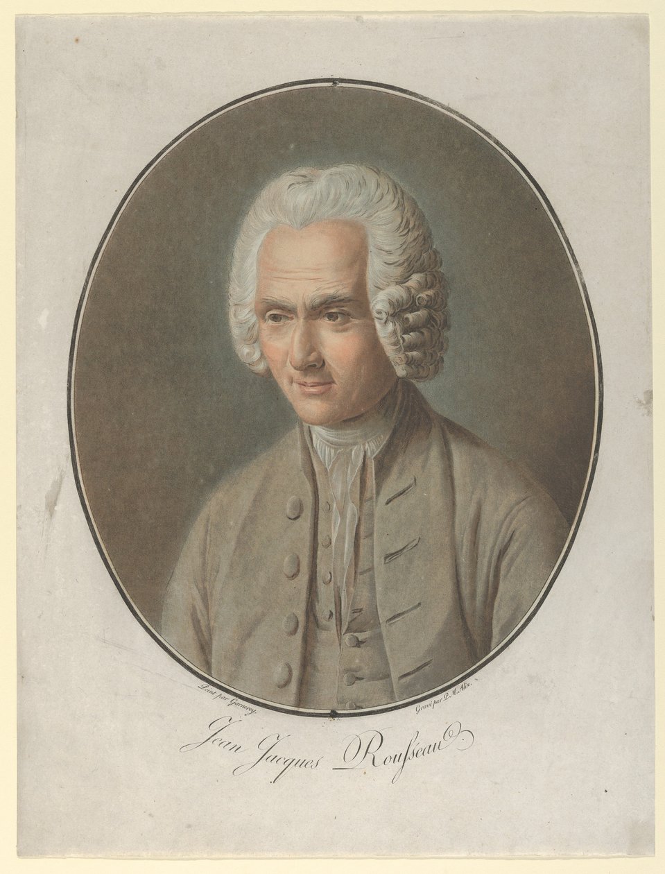 Jean Jacques Rousseau, 1791 od Pierre Michel Alix