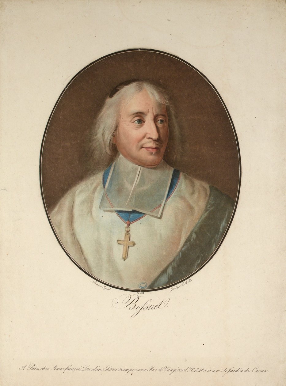 Portrét Jacques-Bénigne Bossuet 1627-1704, c. 1795. od Pierre Michel Alix