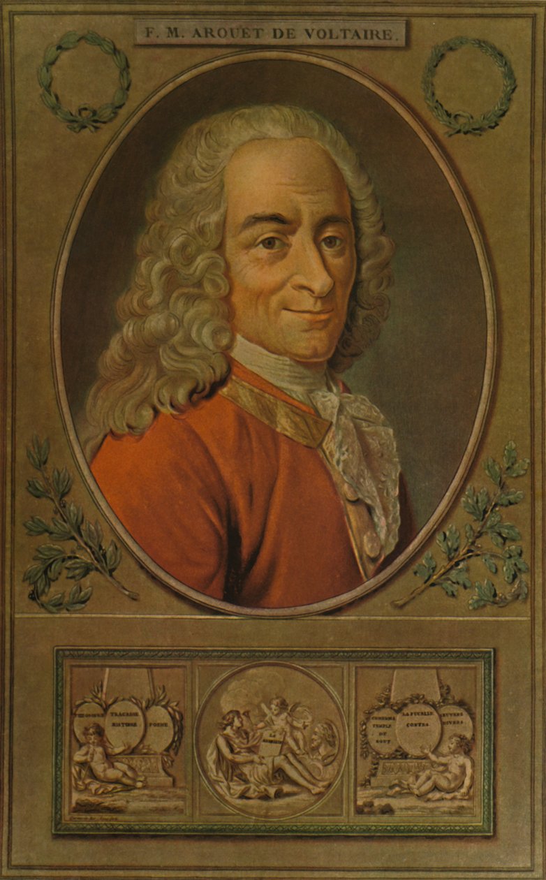 Voltaire, c1770, 1913 od Pierre Michel Alix