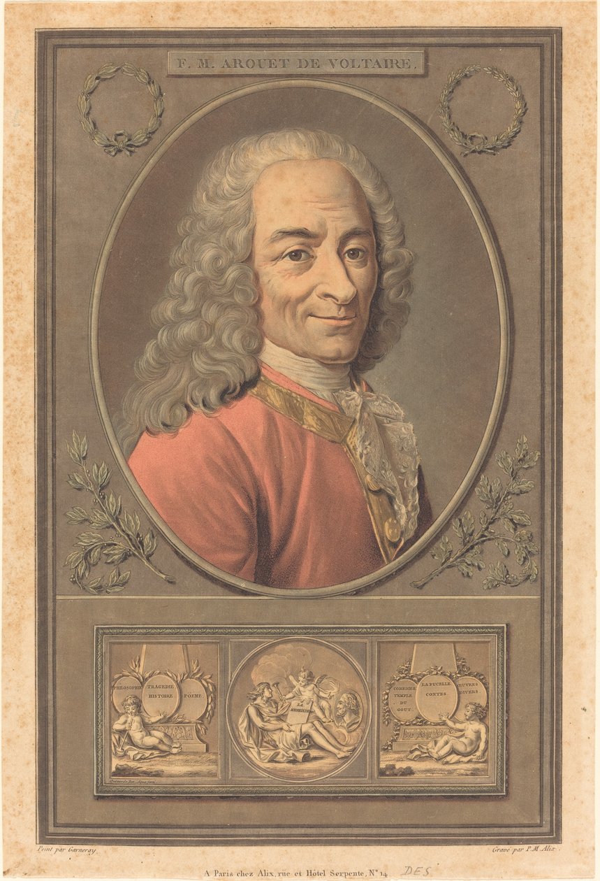 F. M. Arouet od Voltaira od Pierre Michel Alix after Jean François Garnerey