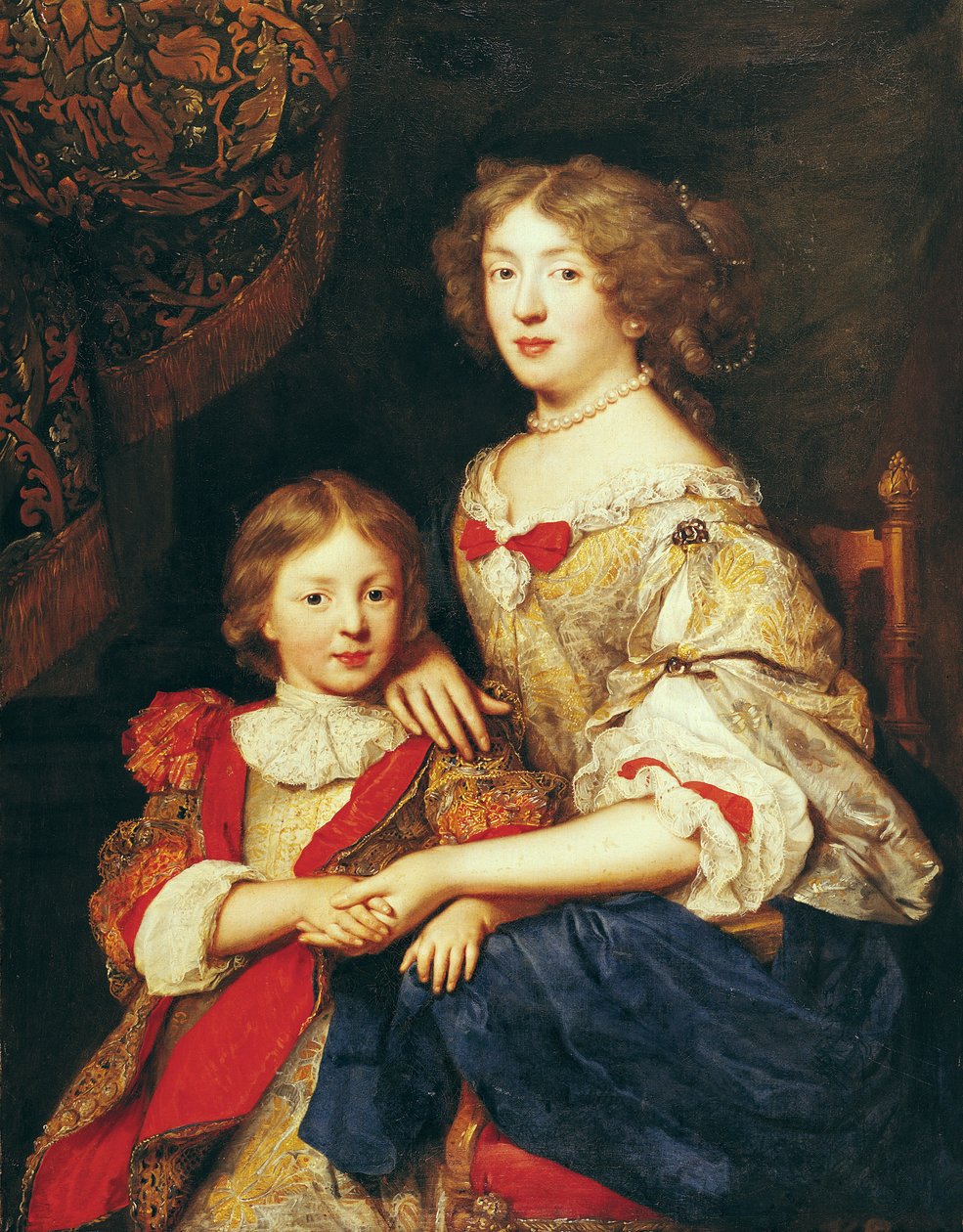 Žena a její syn od Pierre Mignard