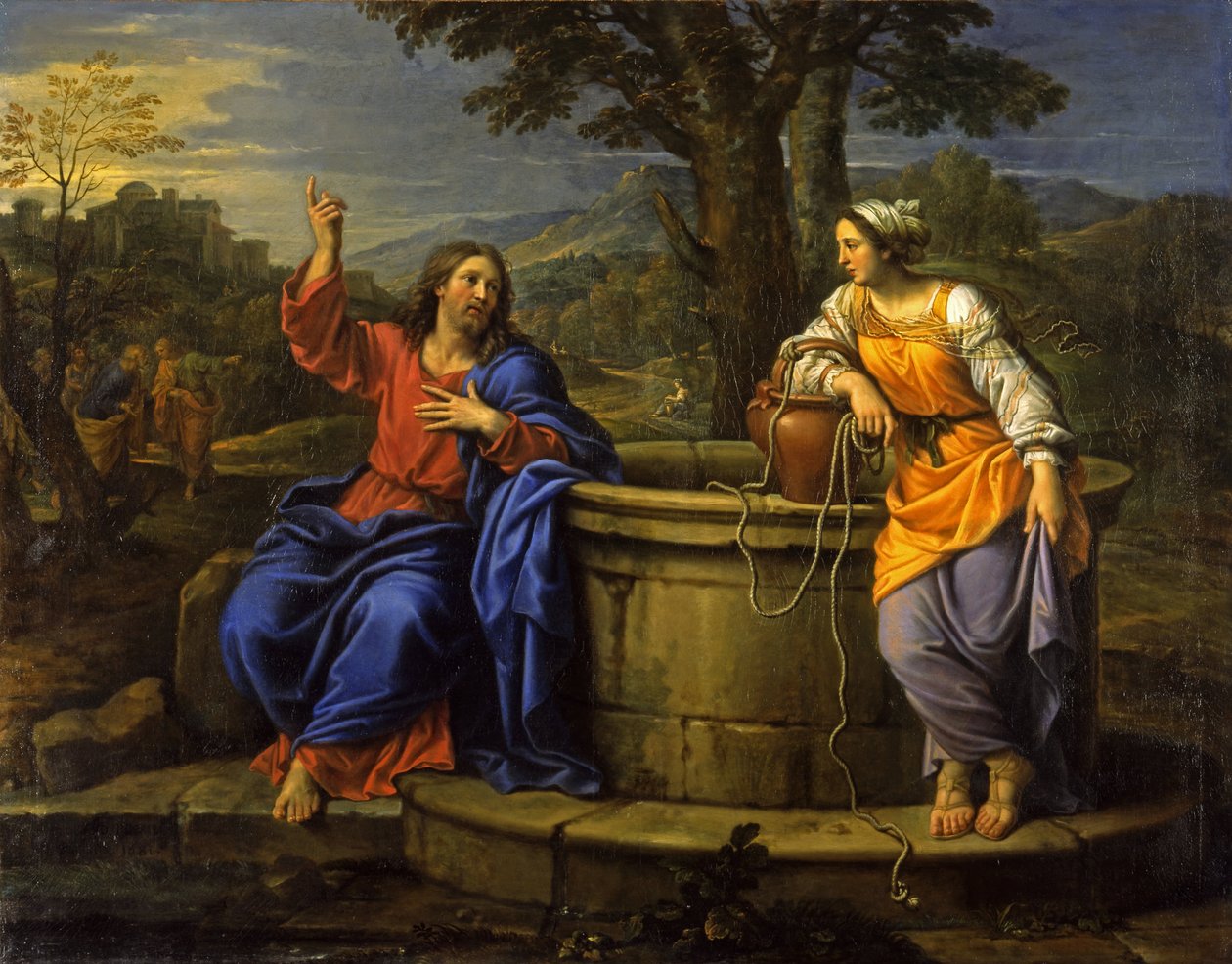 Kristus a žena Samaří od Pierre Mignard