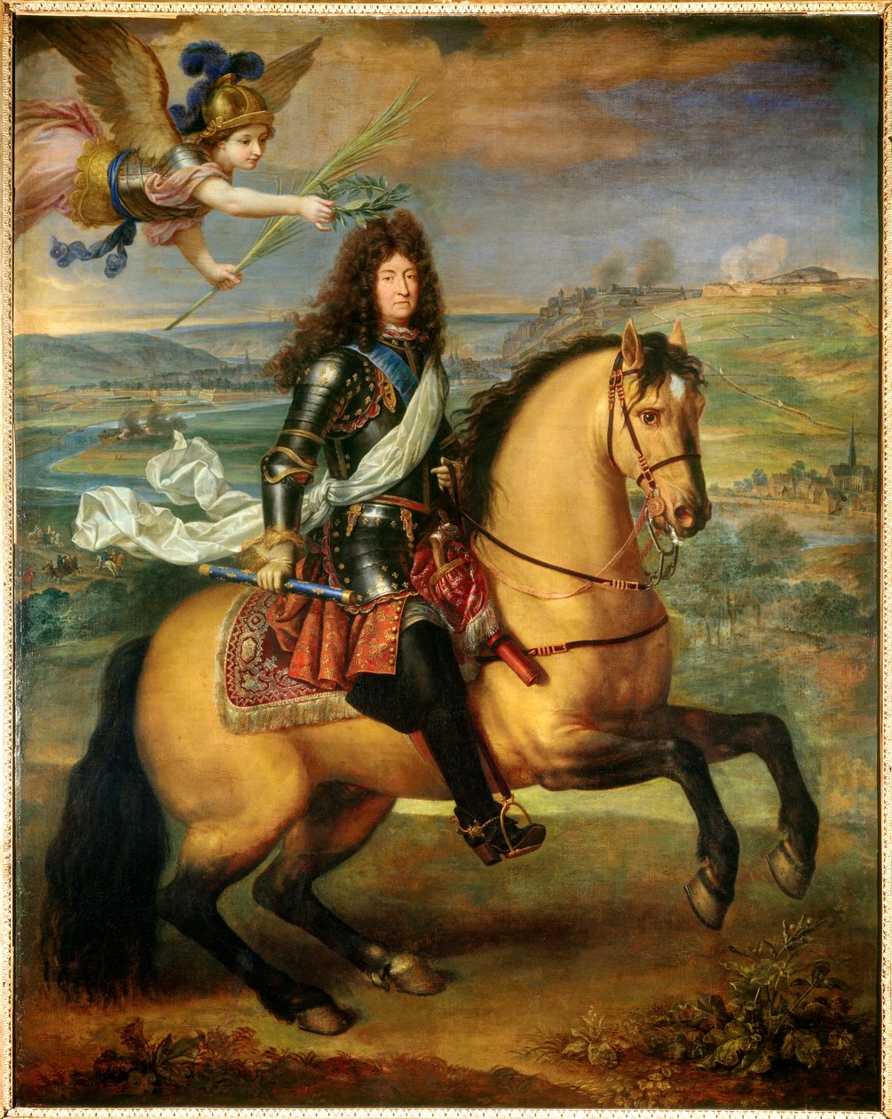 Jezdecký portrét Ludvíka XIV od Pierre Mignard