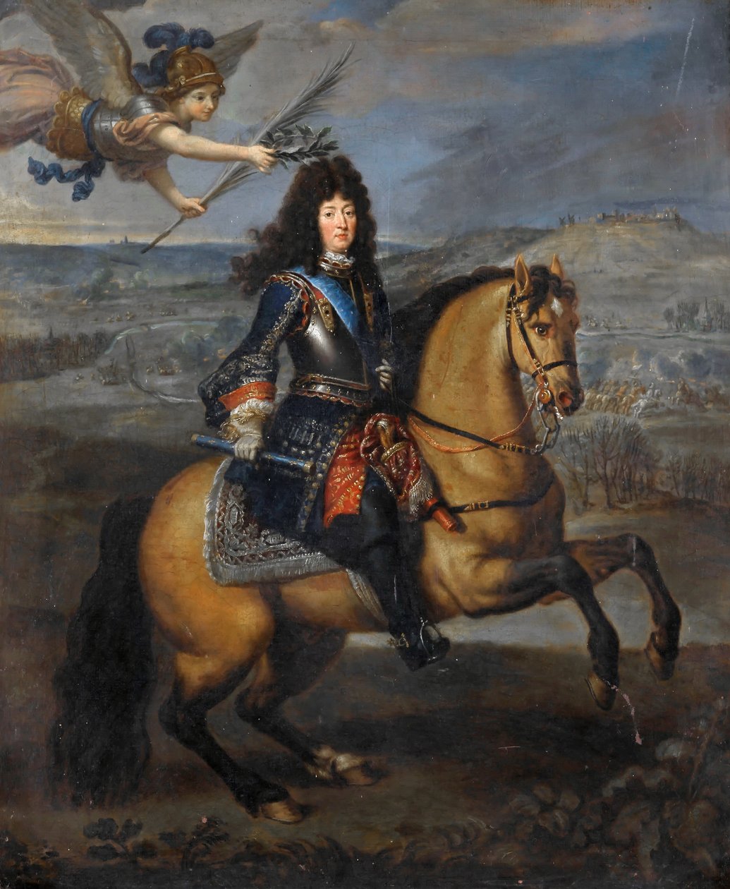Jezdecký portrét Ludvíka XIV. při obléhání Namuru od Pierre Mignard