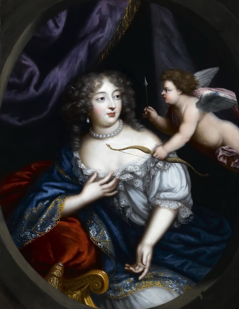 Françoise-Athénaïs de Rochechouart, markýza de Montespan 1640-1707 od Pierre Mignard