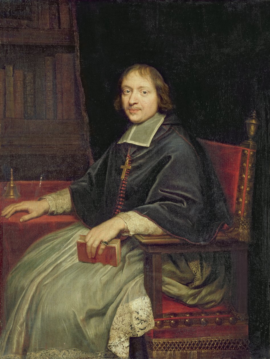 Portrét klerika, prý Jean Francois Paul de Gondi od Pierre Mignard