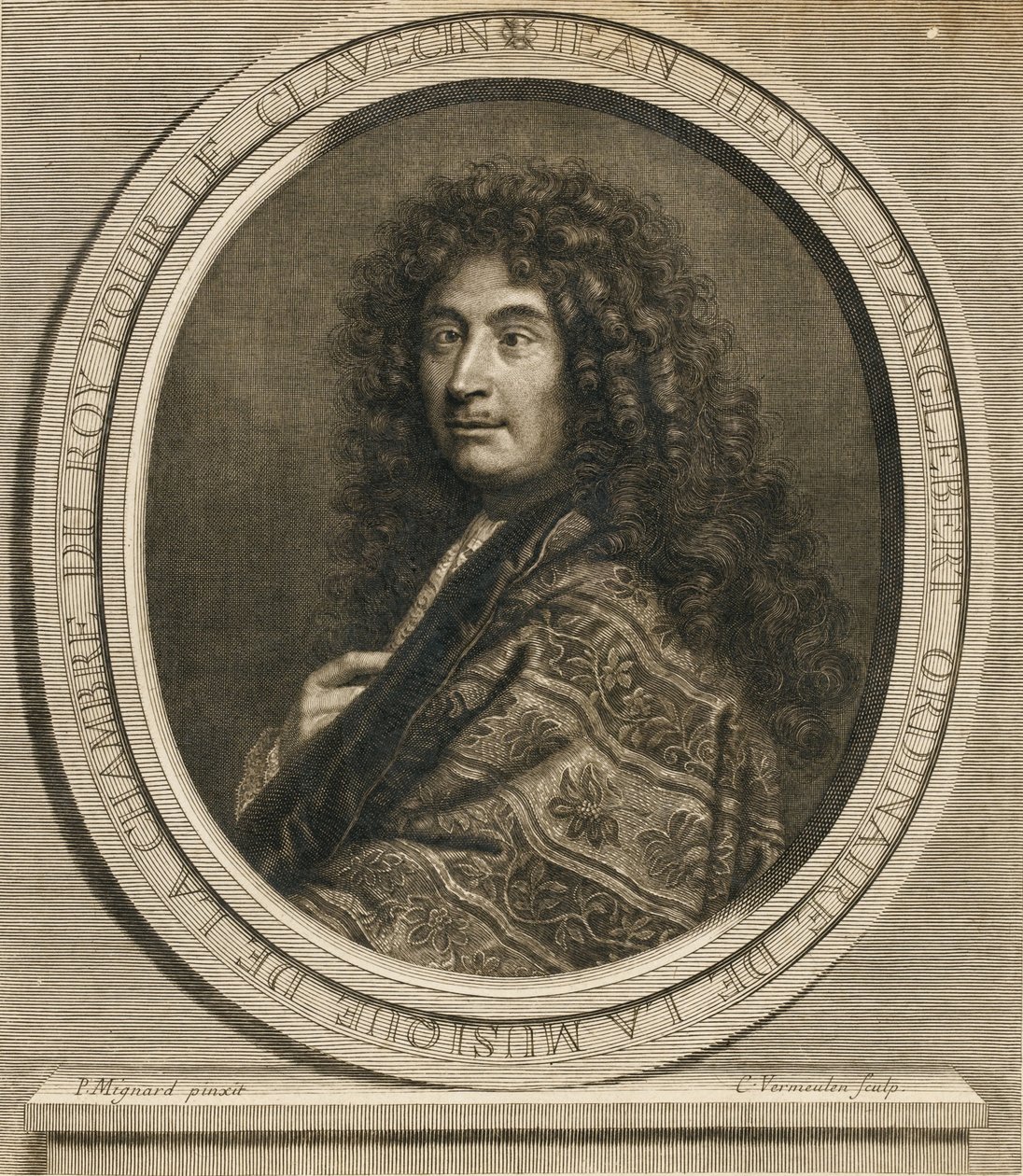 Portrét skladatele Jean-Henri dAnglebert 1629-1691, 1689 od Pierre Mignard