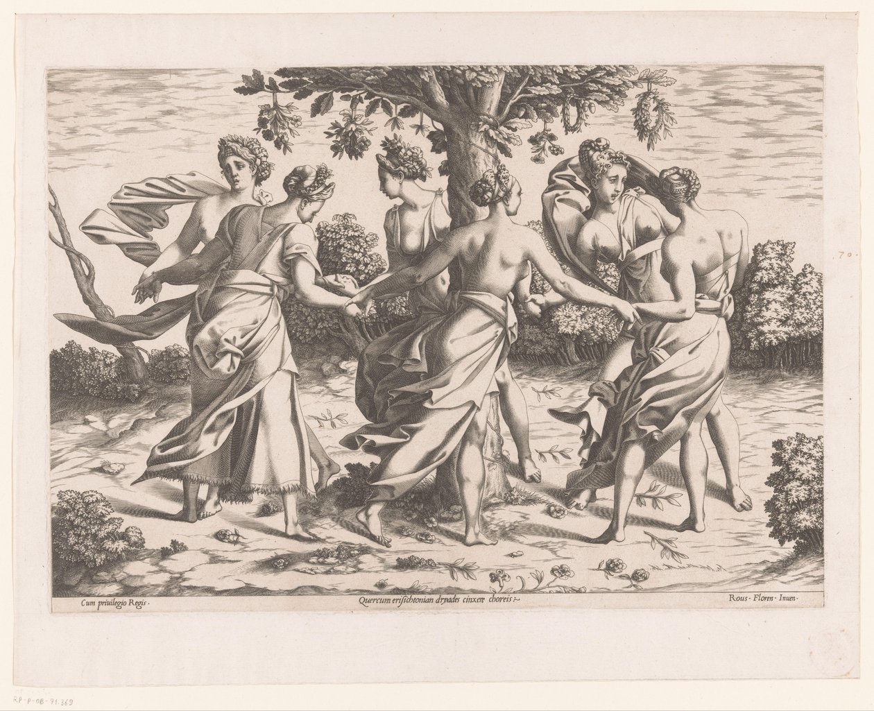 Tanec Driadena od Pierre Milan (attributed to)