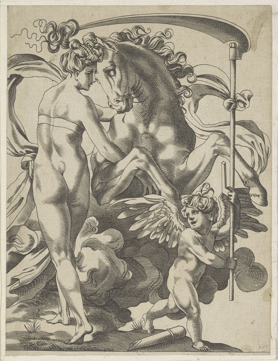 Saturn a nymfa Philyra od Pierre Milan