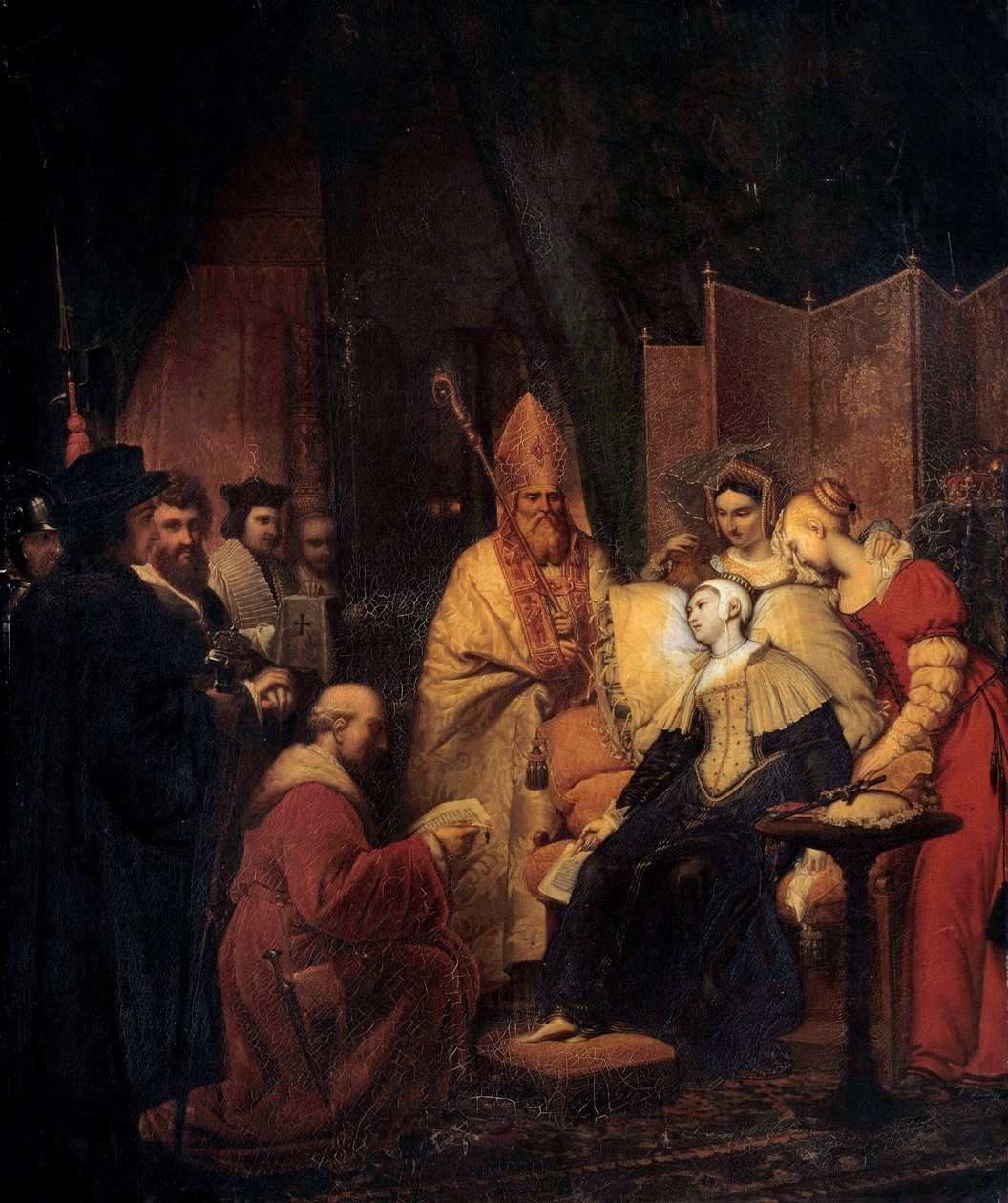 Anne de Boleyn (Anna nebo Ann Bolin a Anne Bullen od Pierre Nolasque Bergeret